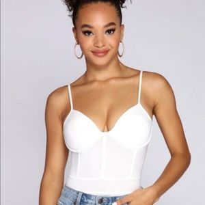 Windsor bustier thong bodysuit